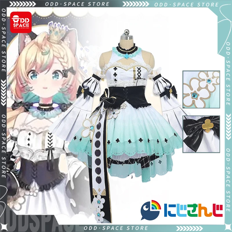 

Millie Partfait Cosplay Costume Nijisanji Vtuber Ethyria Cosplay Csotume Anime Role Playing Green Princess Skirt Halloween Gifts