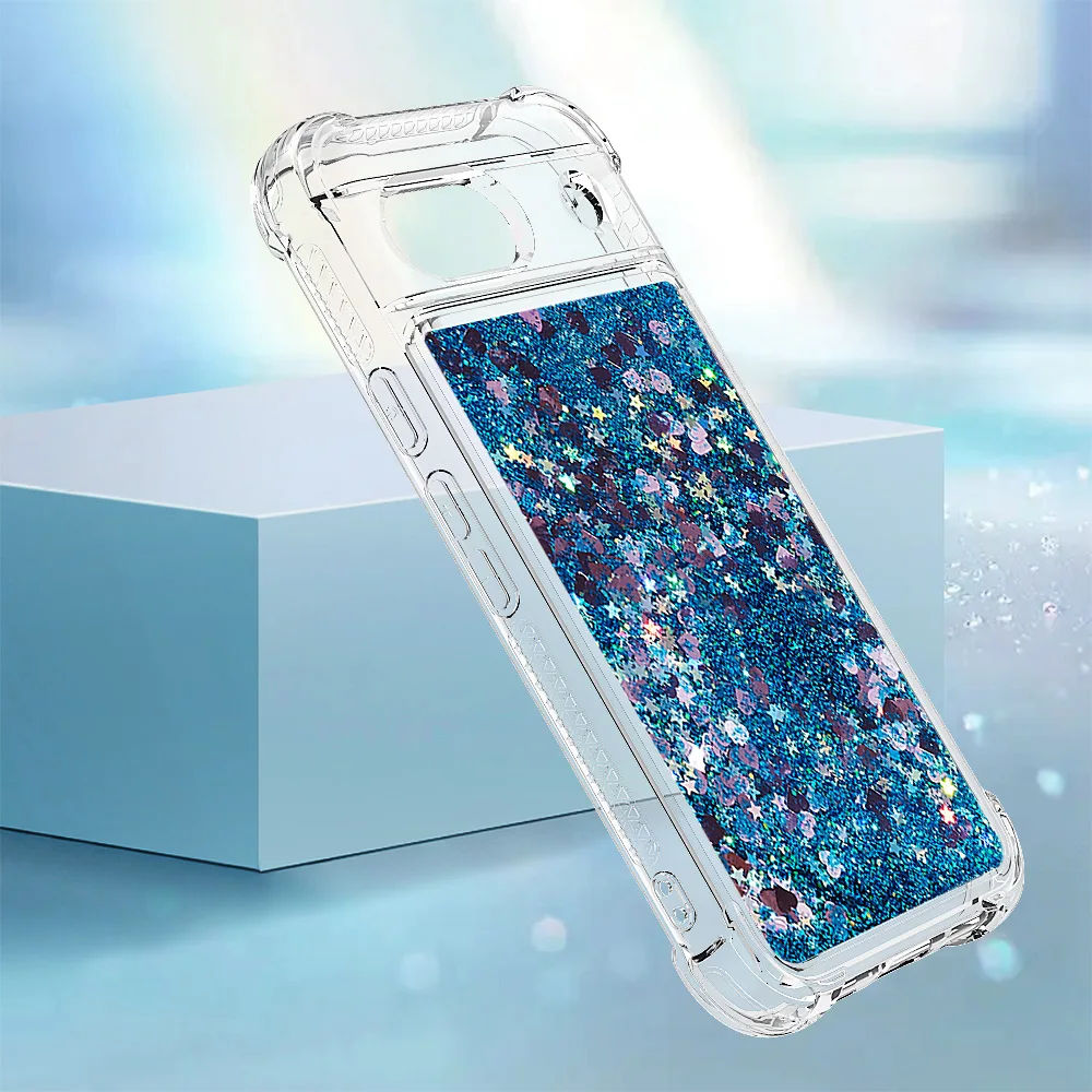 Sparkling Transparent Matte Glitter Star Phone Case