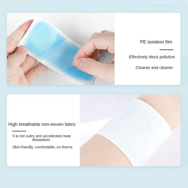 10Db Nyári Aranyos Hideg Kompresszi Jéghideg Paszta Megnyugtató Fáradtság Alacsony Hőmérsékletű Gél Hűvös Kompressziós Homlok Matrica - Image 6