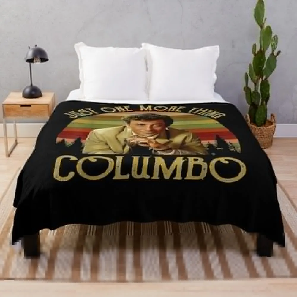 

Men Women Just One More Thing-Columbo Columbo Inspired Movie Throw Blanket Shaggy christmas gifts Nap Bed covers Blankets