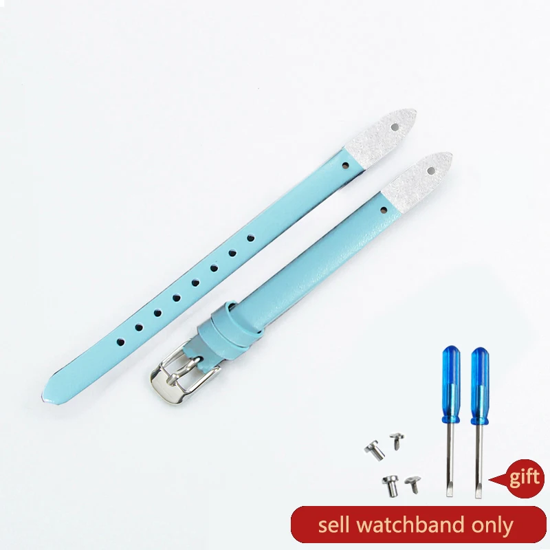 High-Quality Genuine Leather 8mm Women's Watch Strap Bracelet