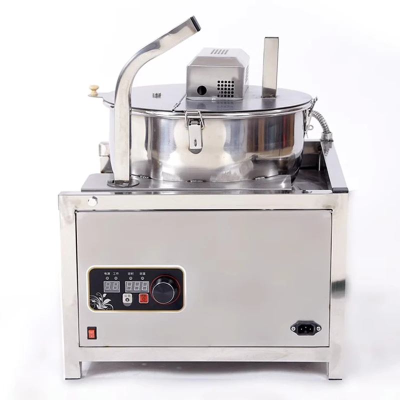 High capacity Commercial Spherical Popcorn Machine Gas/Electromagnetic Heating Fully-automatic Caramel Popcorn Making Machine