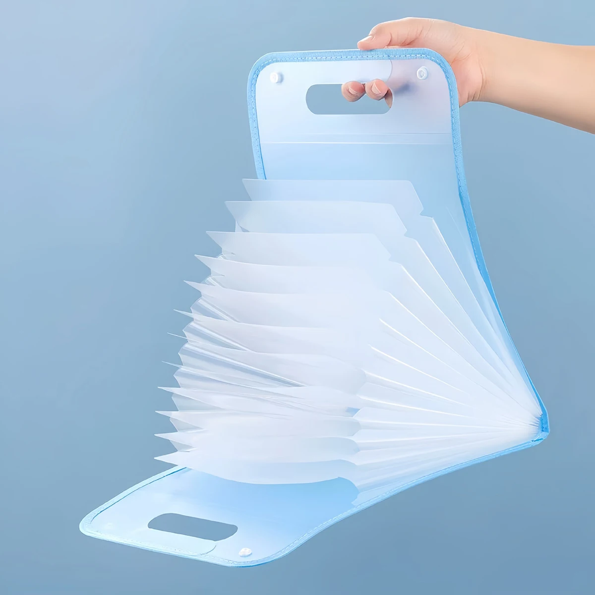 13 Pocket File Folders Portable A4 Letter Size Macaron Color Accordian Document Organizer for Classroom Office Home Storage