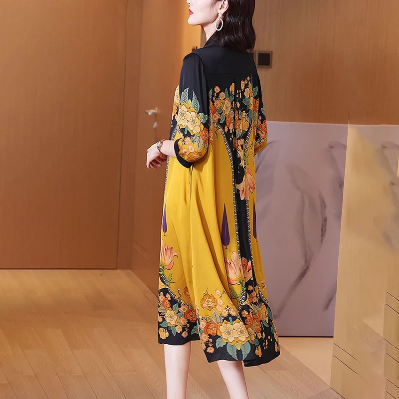 chinese dress ladies NaRHbrg Women's Long Sleeve Button Up Casual Loose Fit Shirt Dress with  Pockets Versatile Work Office Dress Tunic Outfit at Amazon Women's Clothing  store