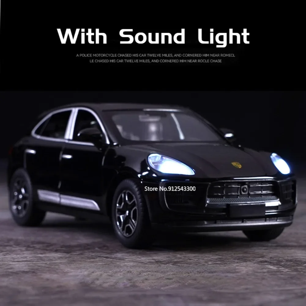 1:32 Porsche Macan Simulation Toy Car Model Alloy Diecast Sound Light Pull Back Scale Model Car Boys Birthday Collection Gifts 4