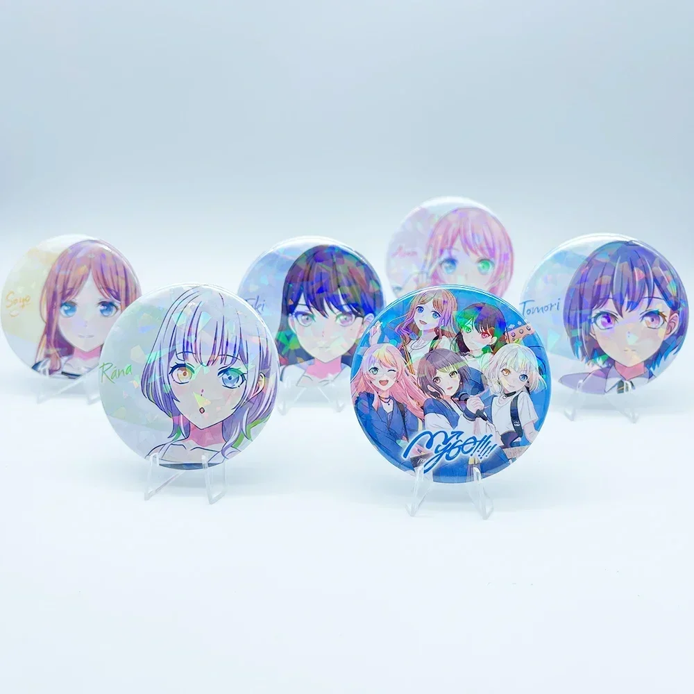 

Anime BanG Dream Cosplay Badge Anime Accessories Toyama Kasumi Brooch Pin Backpack Decoration Cartoon Gift friends Keychain