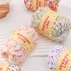 50g Ping Pong Yarn Colored Bean Thread, DIY Knitted Gloves,Hats,Scarves, Crochet Thread, Soft Knitting Wool Yarn, Christmas Gift 3