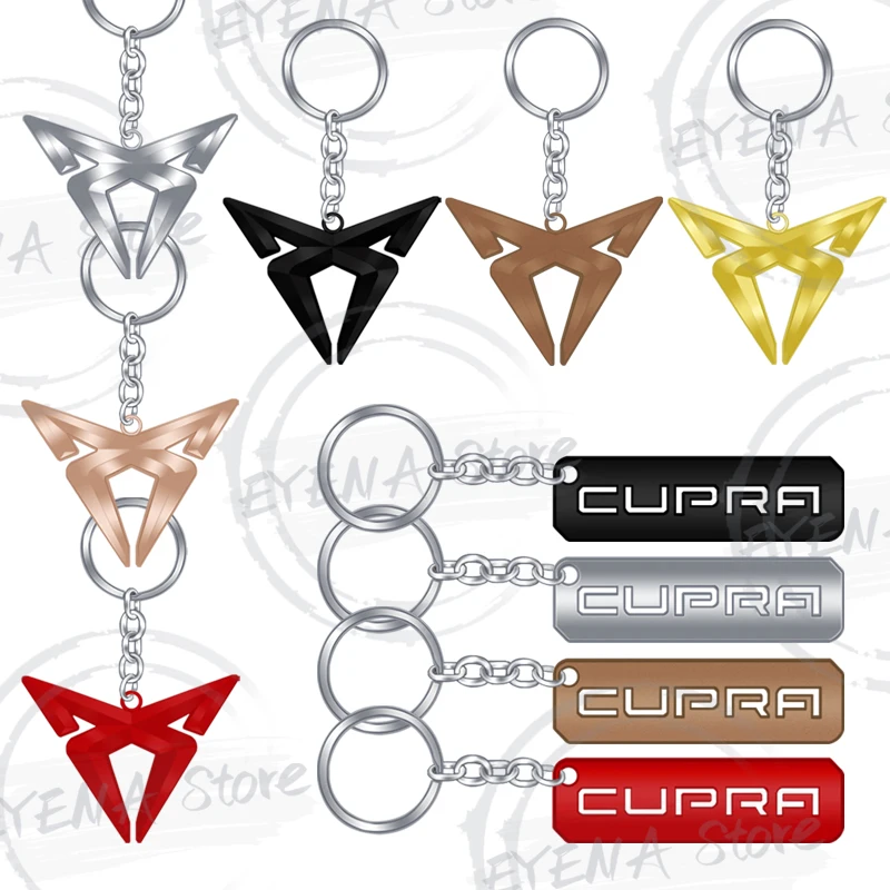 1pcs 3D Metal Car Key Ring For Leon Ibiza Cordoba Ateca Tarraco Mii Born EL-BORN Arona Toledo ST FR Car Styling Accessories 