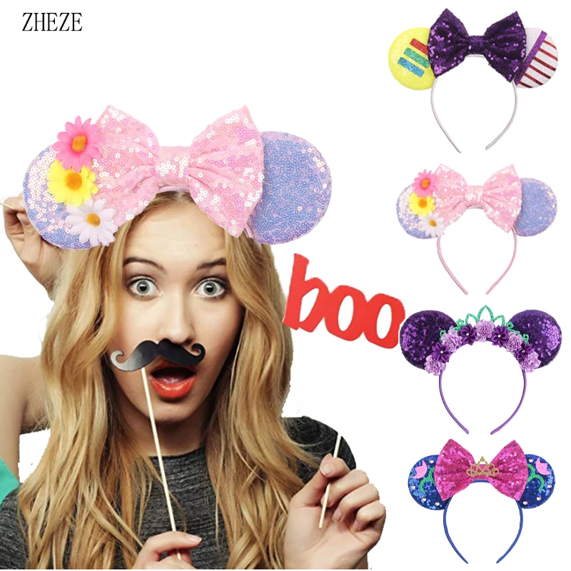 2024 Hot Sales Shiny Mouse Ears Headband Christmas 5