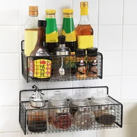 Étagère de rangement pour cuisine et salle de bain, sans perçage, étagère murale 3