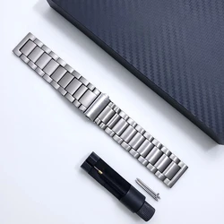 Premium 22mm Titanium Replacement Strap - Stylish Metal Bracelet Accessories - 22mm Width (Titanium Silver)