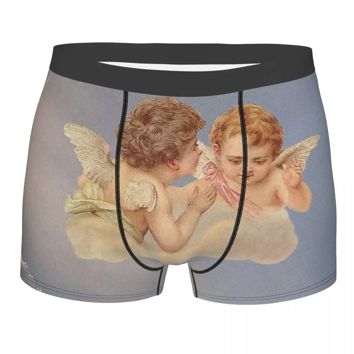 

In Sky Cherubs Cupid Renaissance Angels Angel Underpants Breathbale Panties Male Underwear Print Shorts Boxer Briefs