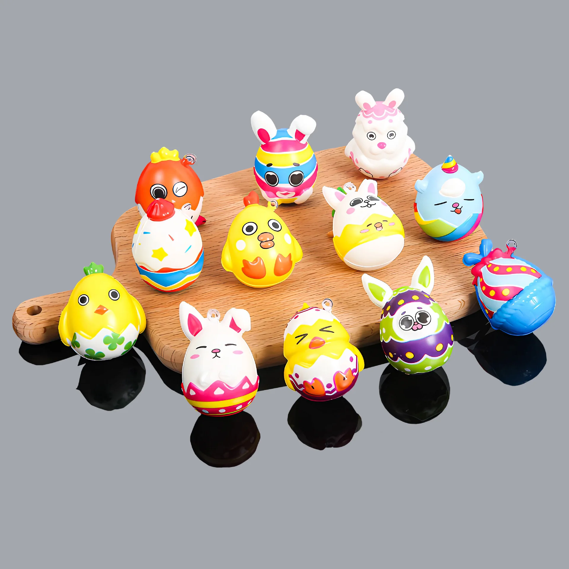 Mochi Squishies 36-Piece Easter Squishy Toy Set Bunny Egg