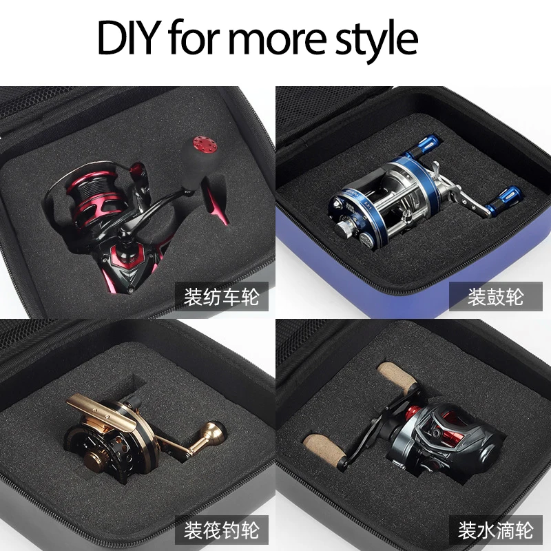 Fishing Reel Storage Case DIY Shockproof Waterproof Tackle