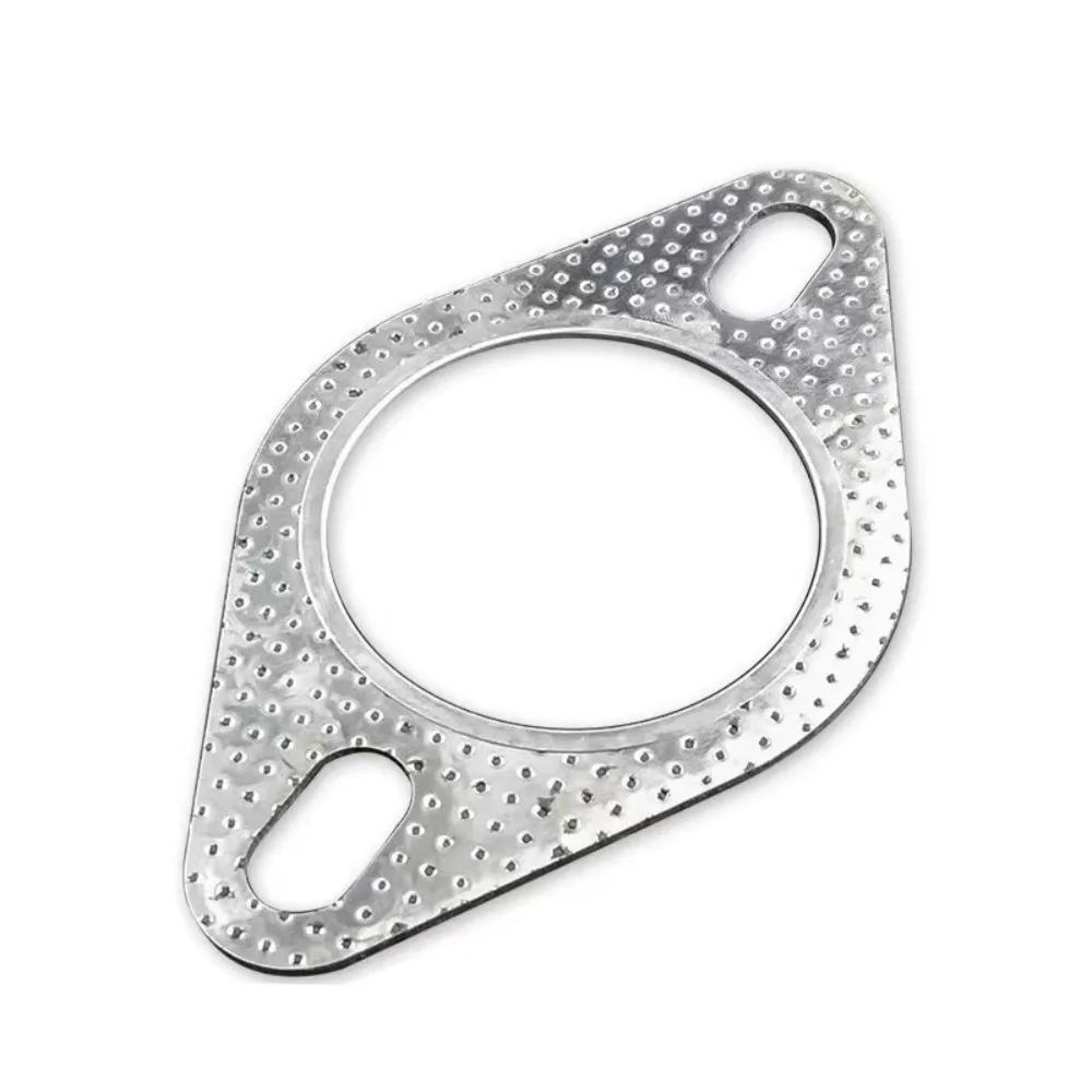 2pcs Universal Ultra Seal Car Exhaust Gasket Two Holes 2/2.5/3 Inch Exhaust Downpipe Gasket Muffler