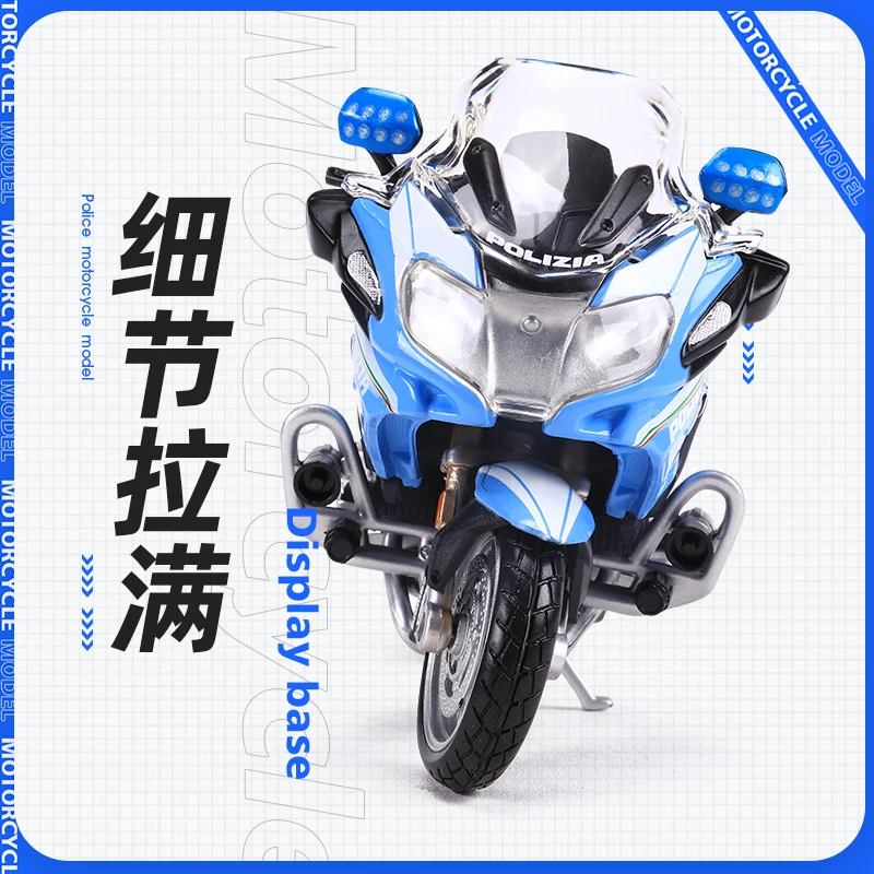 Maisto 1:18 BMW R 1200 RT Police Motorcycle Model Die-casting Toys Collection Kids Toys y 4