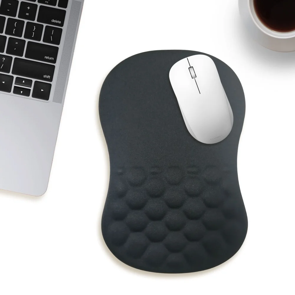 Ergonomic Wrist Rest Mouse Pad Comfortable Wrist Support Non Slip High Elastic Memory Cotton Mousepad For PC Laptop Computer 4