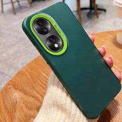 Luxury Metallic Aurora Matte Cover for Honor 50 Series Phone (IMD green)