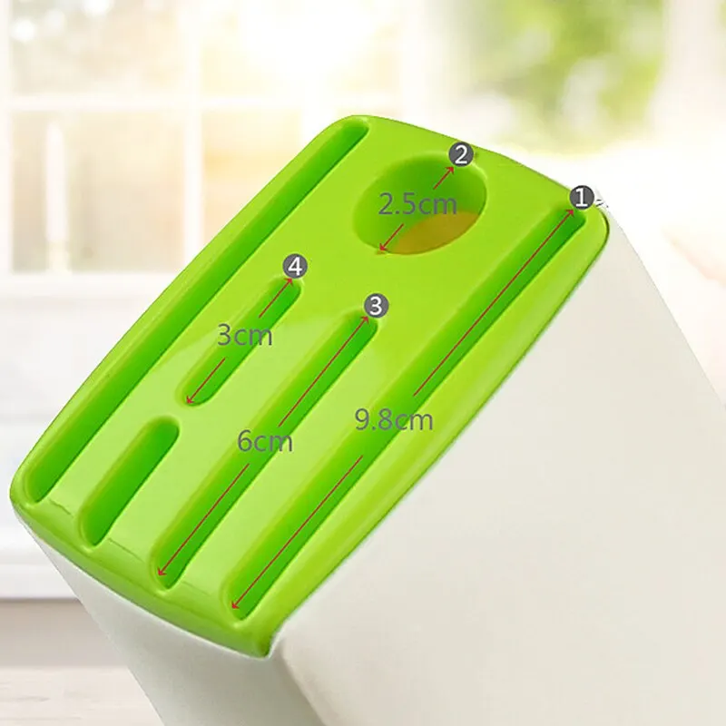 1pc MultiFunction Durable Kitchen Plastic Knife Stand Holder Storage Drainage Cutlery Rack Organizer knife holder