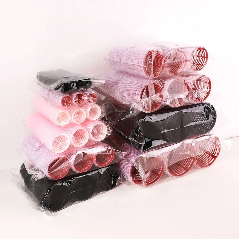 6pcs Hair Rollers Heatless Hair Curlers No Heat Bangs Volume Self-adhesive Hook Curlers DIY Styling Tools