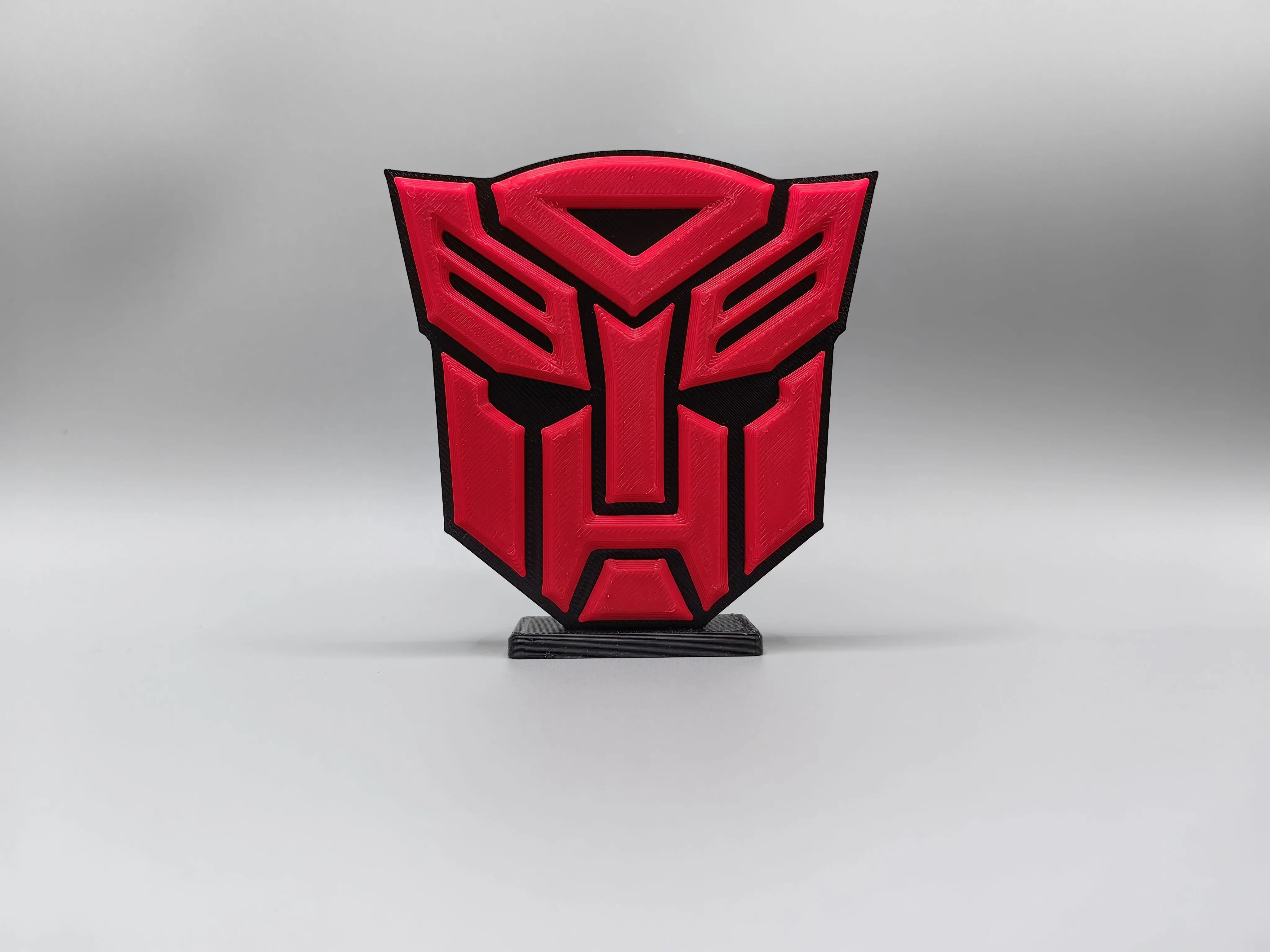 Transformers Cartoon Logo 3D Desktop Nameplate Ornament