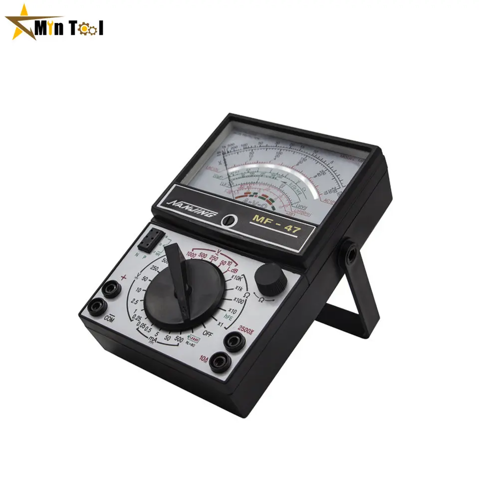 MF47 Analoge Multimeter Interne Magnetische Pointer Type Multimeter Hoge Nauwkeurigheid Wijzerplaat Analoge Voltmeter Amperemeter Weerstand Meter