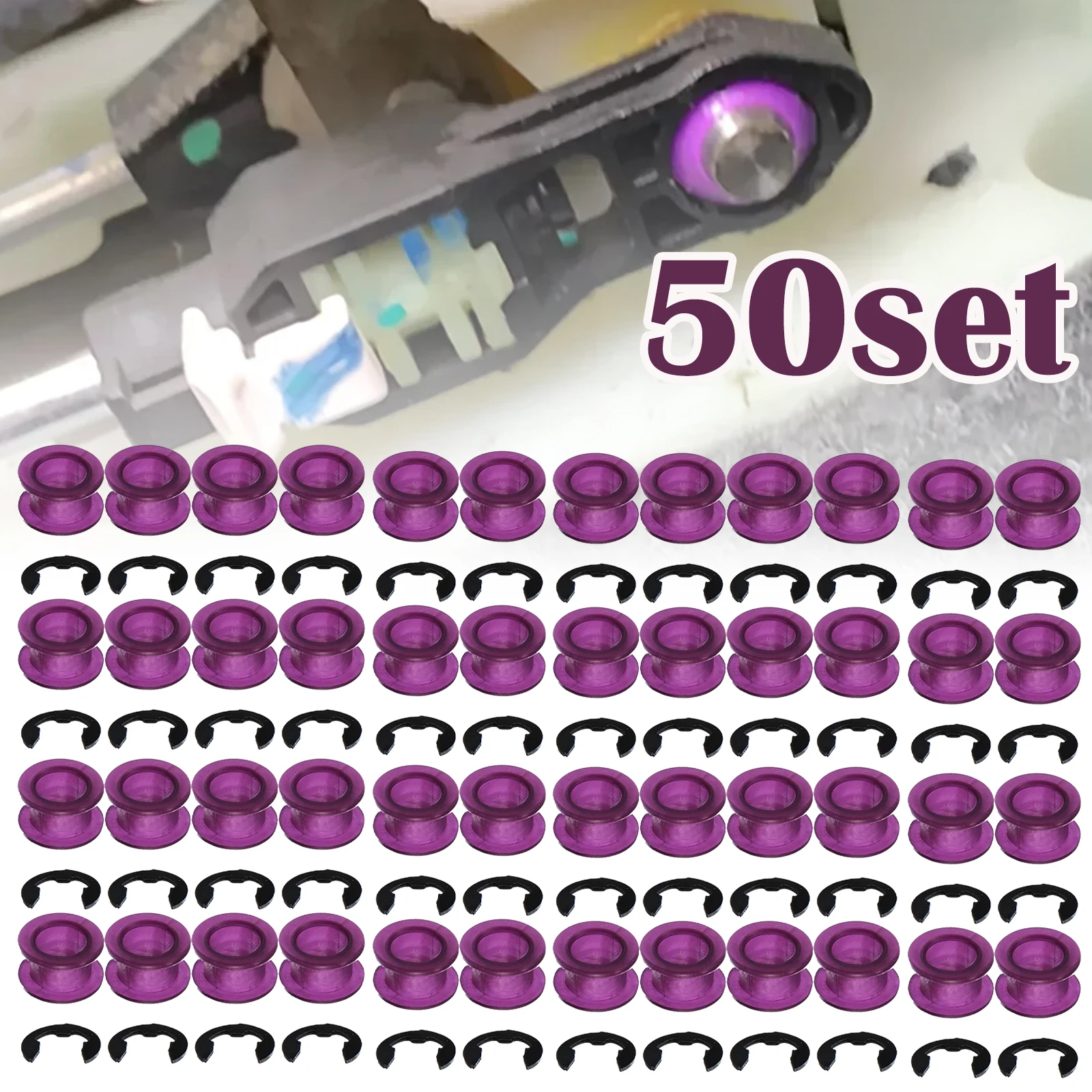 50Pcs Gear Shifter Cable Linkage Boccola Sleeve Per Fiat Sedici Suzuki Swift Sport Sx4 Alto Entrambe Le Estremità Grommet Fix Kit Di Riparazione