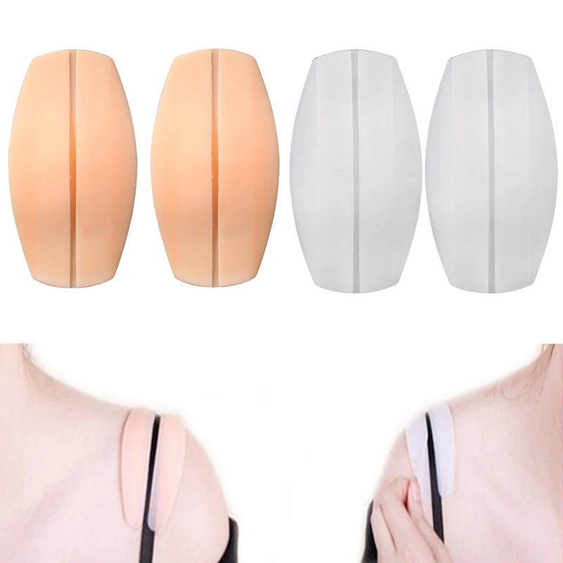 1~10PCS Silicone Shoulder Pad Soft Bra Strap Holder Cushions Non Slip Shoulder Strap Pads Holder Bra Relief Pain For Woman silicone shoulder pad