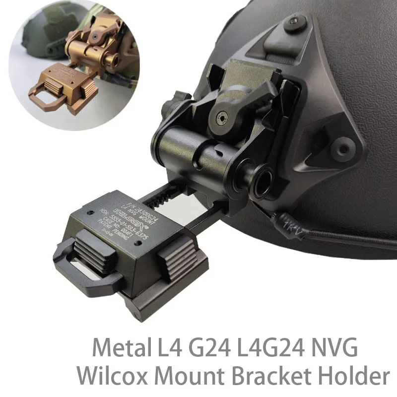 Aluminum L4G24 NVG Mount Helmet for Night Vision Goggles NVG Metal Helmet Mount CS Games NVG Mount PVS14/15/18 G24 Mount