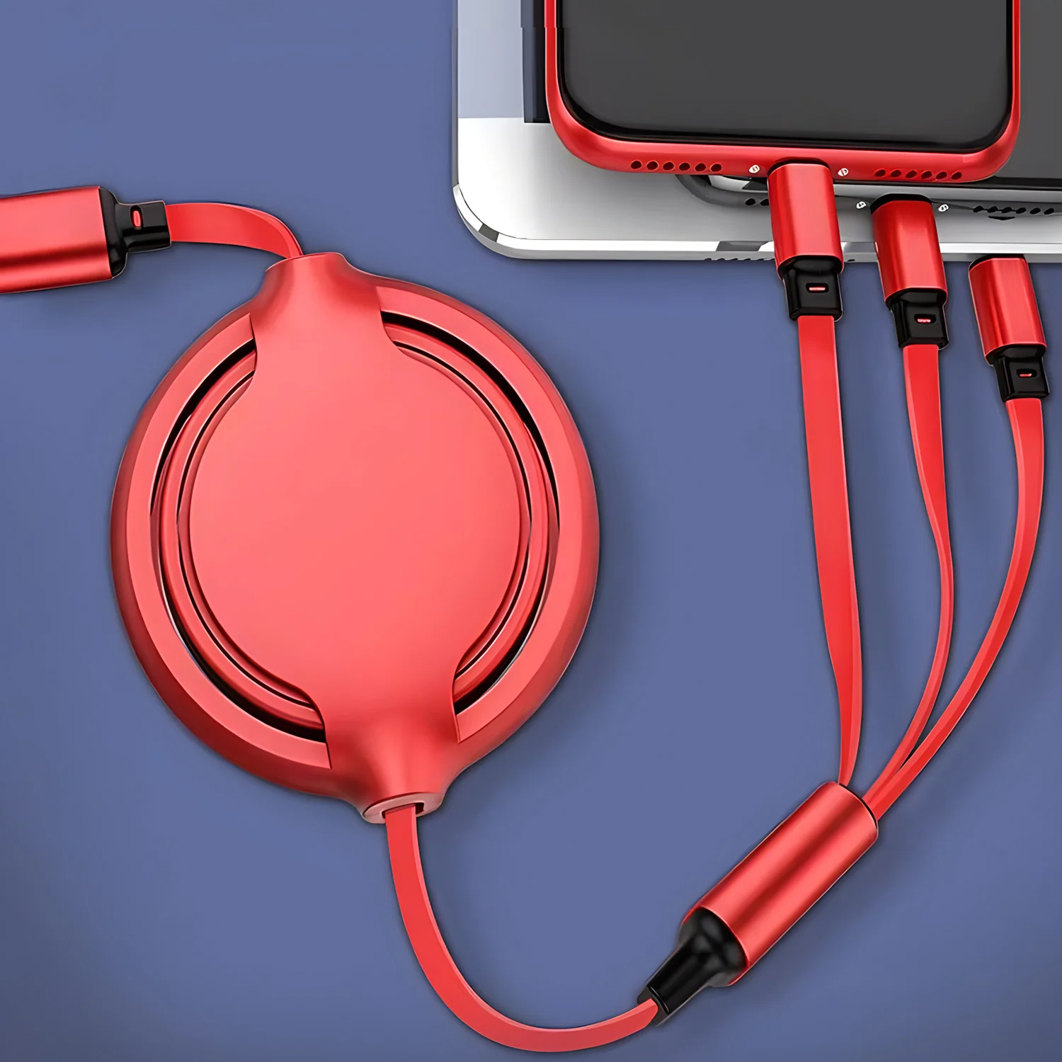 120W 6A 초고속 충전 타입-C 접이식 케이블 퀵차지 USB 충전기 4-in-1 USB C to C 전자기기용 충전 케이블