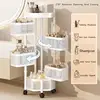 3/4/5 Layers Kitchen Shelves Storage Rack Stainless Steel Storage Racks Metal Corner Floor Snack Rack For Household 2