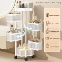 3/4/5 Layers Kitchen Shelves Storage Rack Stainless Steel Storage Racks Metal Corner Floor Snack Rack For Household 2