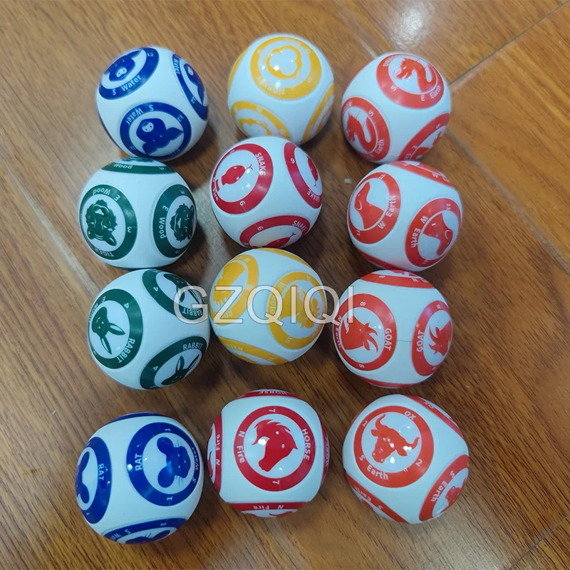 12 Zodiac lottery machine balls lottery machine numeros de bingo bingo profesional com cartela lotto chips