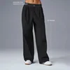 AI Yoga Suit Up Trouser (Regular) Fashionable Loose Straight Leg Suit Pants Elastic Belt Comfortable Lightweight Pants 4