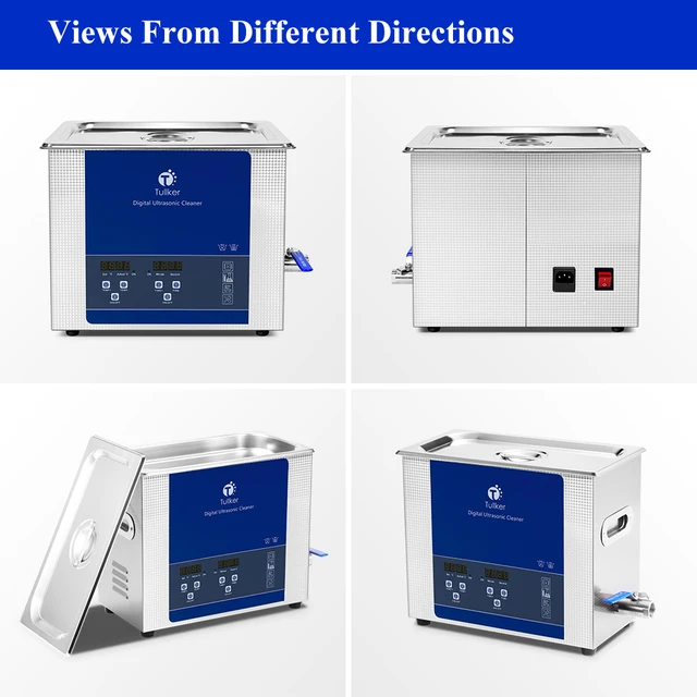 6L Tullker Ultrasonic Lab Cleaner PCB Hardware Ultrasound Bath Screw Nail Oil Rust Remove Spark Plug Ultrason Clean Wash Device 4