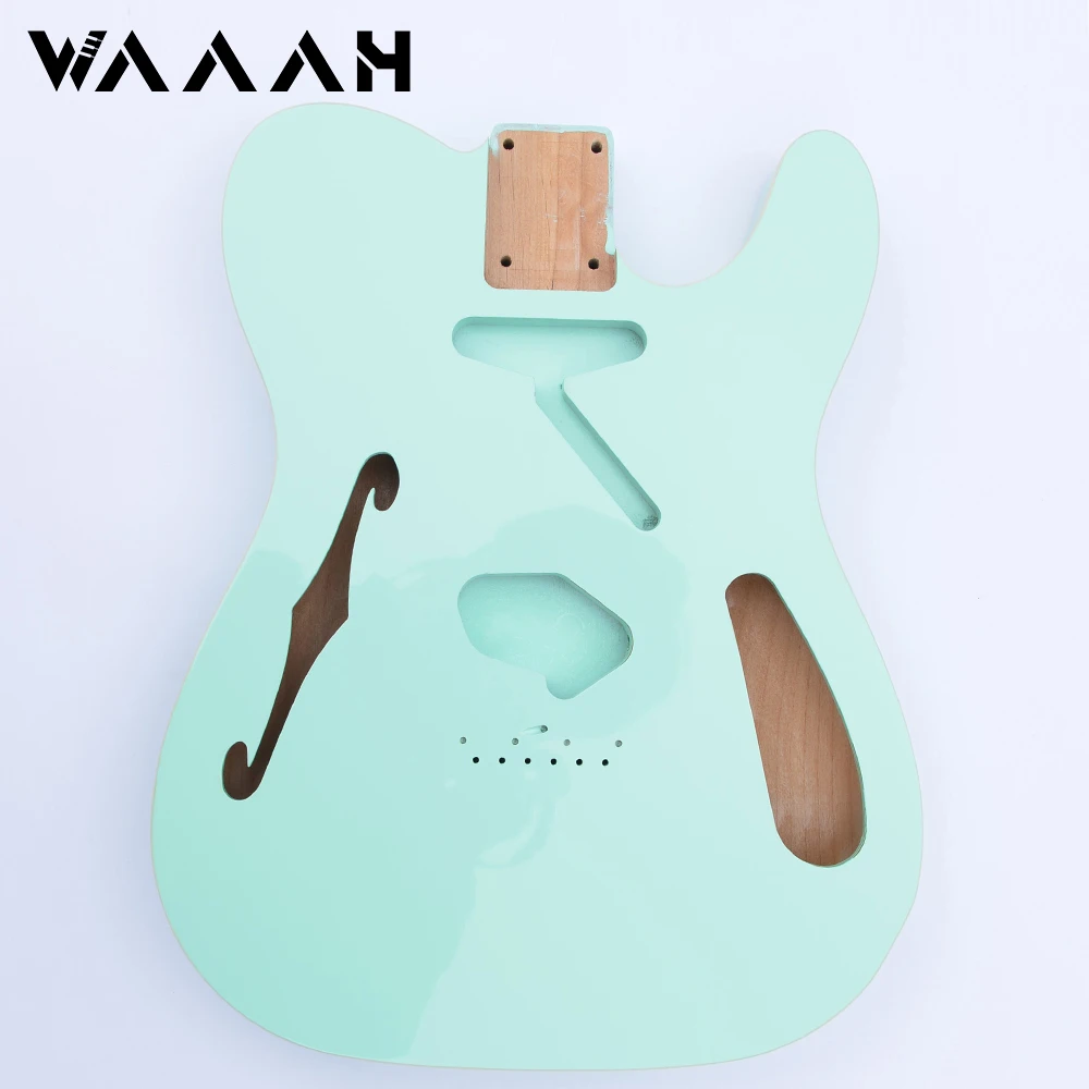 Nitro Alder Wood Guitar Body for Tele Finished Green Color Replacement Electric |