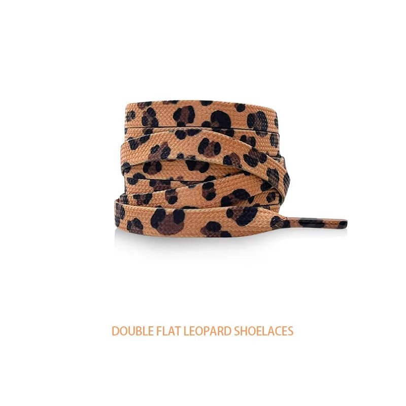 Classic Flat Shoelaces for Sneakers Print Animal Leopard Zebra
