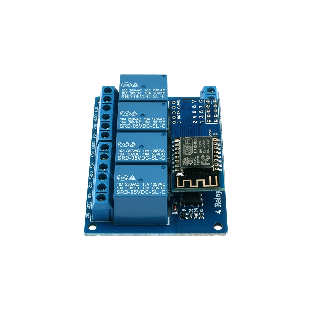 Gatilho de Baixo Nível, WiFi, Arduino, ESP8266, DC 5V, 12V, 4, 8 Canais