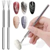 7-pin Nail Liner Nail Art Tools, Stripe Lines Nail Art Pens Bendable Pins Ultra-thin Line Nail Brush Spider Gel Nail Art Line 1