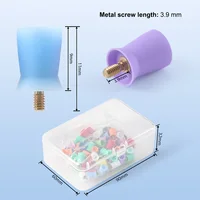 JOYDENTAL 100 pièces/boîte Brosse de polissage dentaire en silicone, outil de dentiste, coupe de polissage à vis pour prophy, produits de blanchiment des dents 6