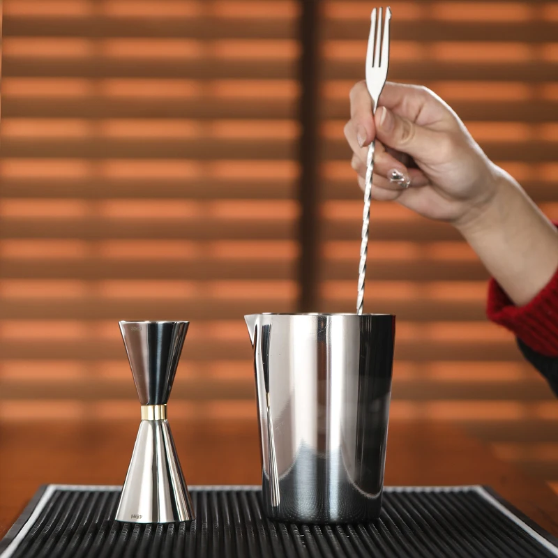 Stainless steel cocktail mixing glass Coffee latte mug bar tools