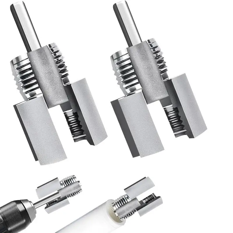 1/2 & 3/4 Rohrgewinde-Schneidewerkzeug, integriertes Innen- und Außenrohr-Einfädelwerkzeug, elektrische Bohrmaschine, kompatibler Rohreinfädler – Detail 9