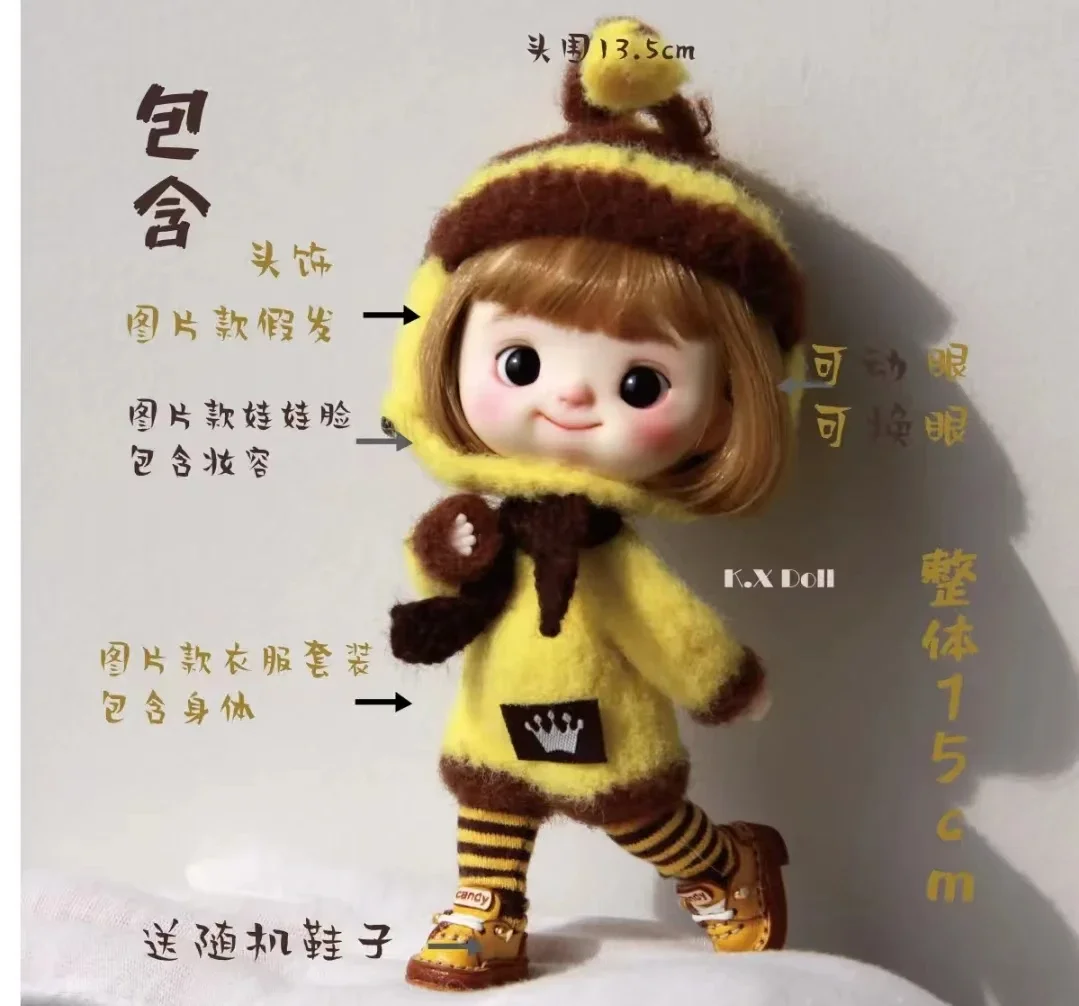 Ob11 Doll, Spot Original Movable Eye Baby Head Bjd Tide Play Gift