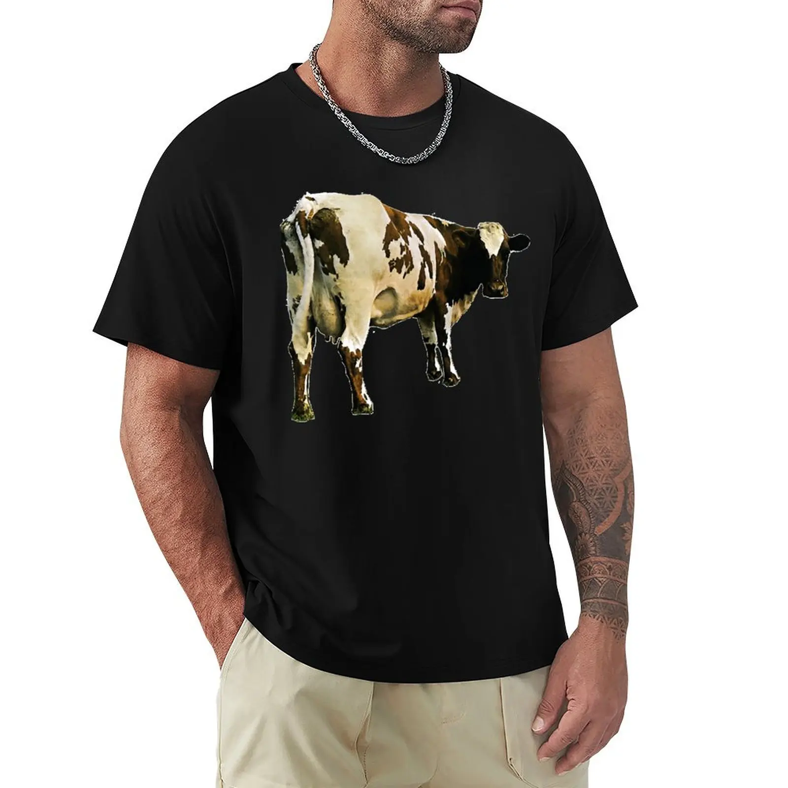 Atom Heart Mother Classic T Shirt T-Shirt Summer Top Funnys Sports Fans Oversize Plain White T-Shirt Uomo