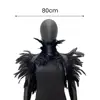 Adjustable Feather Shawl Feather Shrug Shawl Cape for Cosplay Party Stage Performance Adjustable Retro Collar Dancer Costume 6