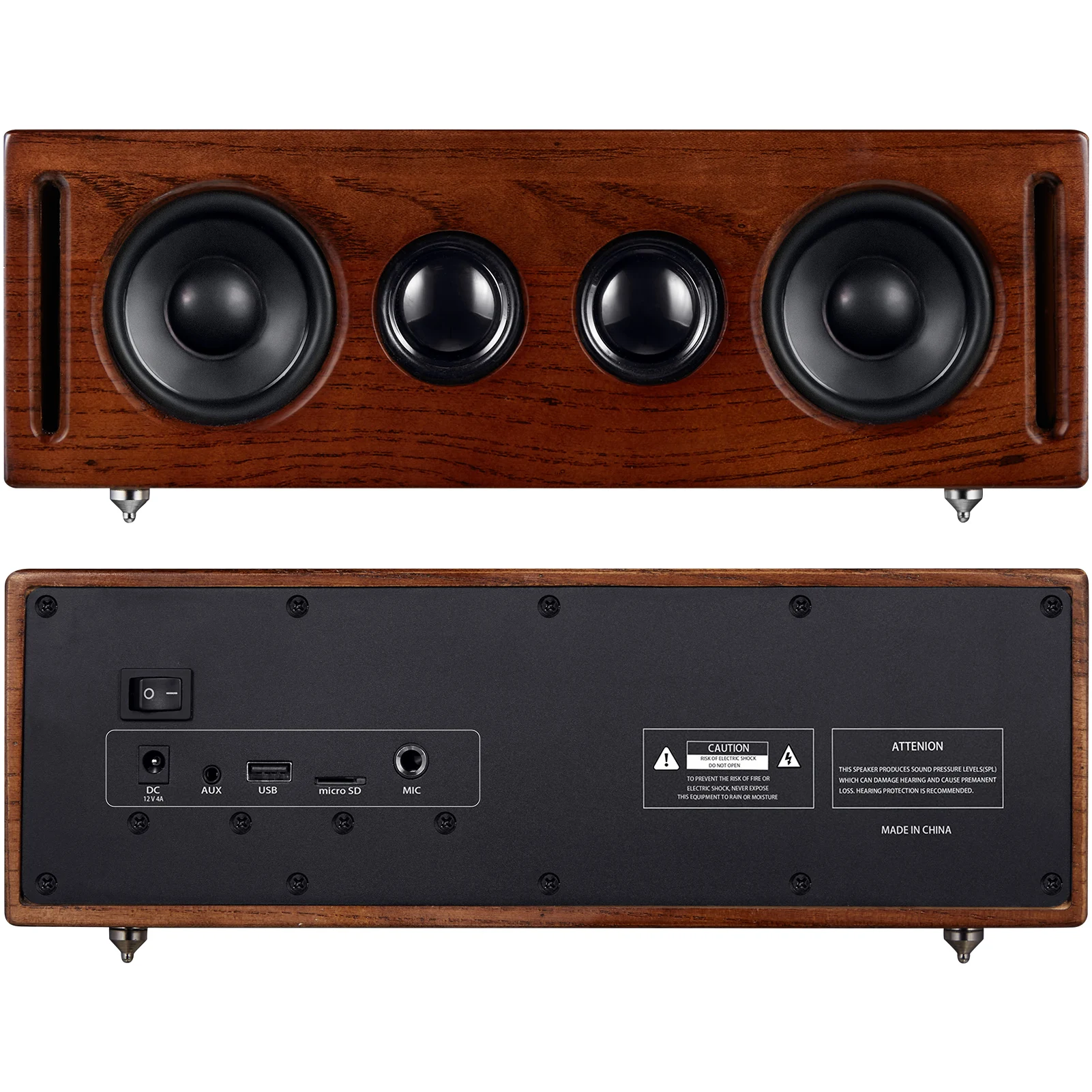 

Best Selling Professional Subwoofer 40W Surround Sound Home Theater System Wooden Bluetooth Speaker