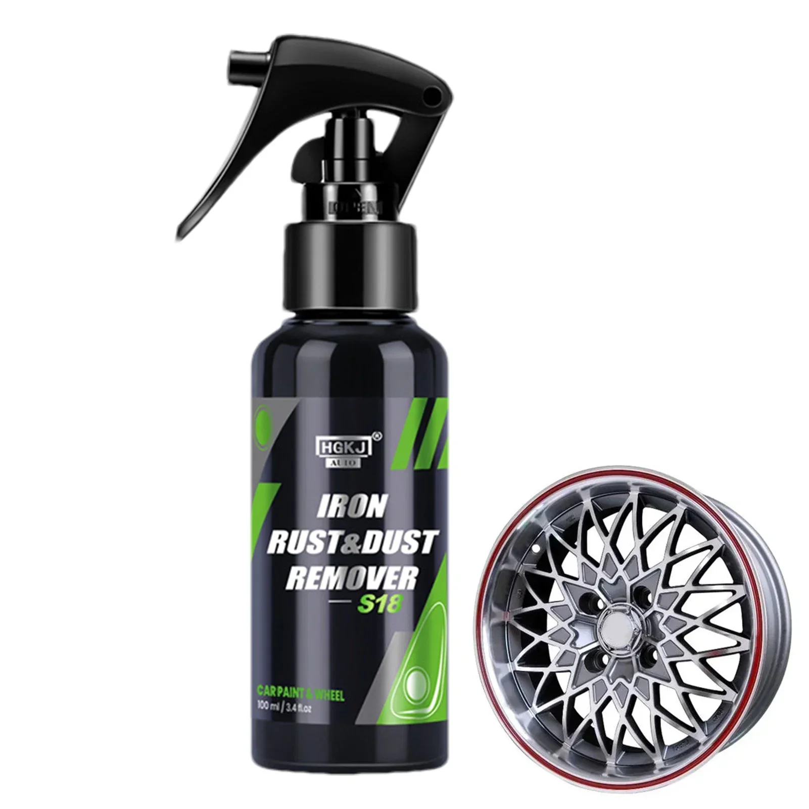 300/100ML Iron Remover Car Detailing Fallout Rust Remover Spray Decontamination Kit Dust Rust Cleaner Remove Iron Particles