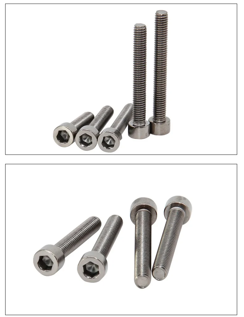 parafusos, Allen soquete parafusos, M1.6, M2, M3, M4, M5, TA2