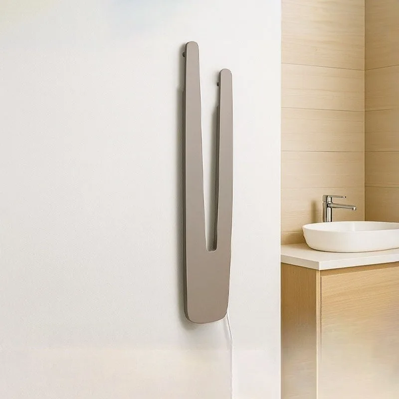 ราวแขวนผ้าเช็ดตัวไฟฟ้าในห้องน้ำ สแตนเลส ทนทาน กันน้ำ ดีไซน์สร้างสรรค์ ราวทำความร้อนสำหรับผ้าเช็ดตัว อุปกรณ์ในห้องน้ำสำหรับใช้ในบ้าน 1