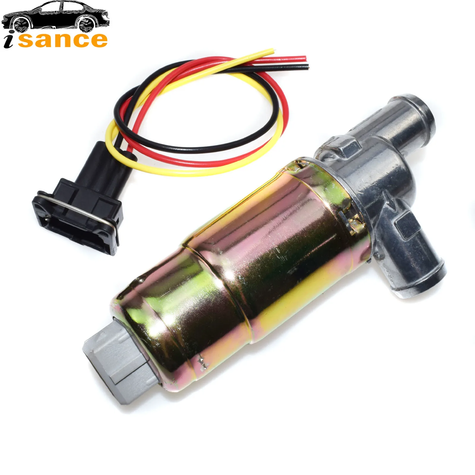 Isance Idle Air Control Valve & Connector Harness 35150-22000 0280140505 For VW Golf Jetta Audi Quattro Hyundai Elantra Kia Saab